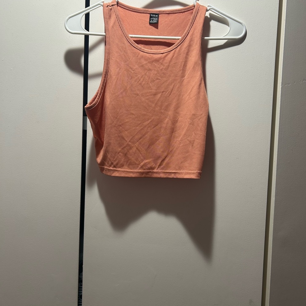 orange crop top from shein